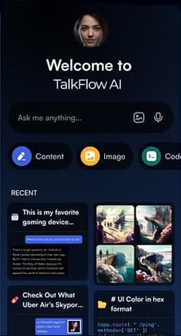 TalkFlow AI conversation
